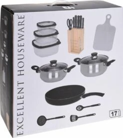Excellent Houseware 18-delige Keukenset - RVS 10 Excellent Houseware 18-delige Keukenset - RVS -Thuiskeuken 1069x1200