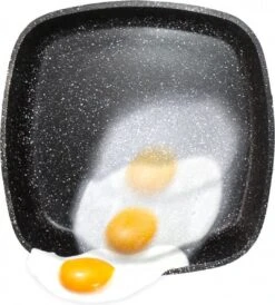 Herenthal Dubbele Grillpan - Ø 28 Cm - Koekenpan - Keramische Pan - Marmeren Coating Met Antiaanbaklaag - PFAS & PFOA Vrij - Pan - Grill - Vermindert Geur, Rook En Oliespatten - Zilver -Thuiskeuken 1082x1200 2