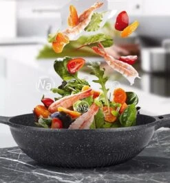 Cheffinger Wokpan Met Deksel - 32cm - Zwart - Pan - Keukenaccessoires -Thuiskeuken 1111x1200 2