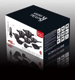 Royal Swiss® Pannenset - 33 Delig - Keramisch - Inductie - Afneembare Handgrepen - Geschikt Voor Oven - Zwart 13 Royal Swiss® Pannenset - 33 Delig - Keramisch - Inductie - Afneembare Handgrepen - Geschikt Voor Oven - Zwart -Thuiskeuken 1120x1200 12