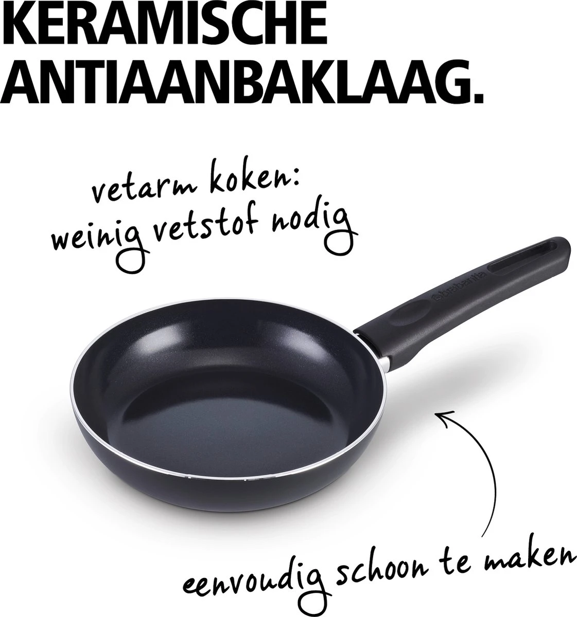 Brabantia Cooking Pleasure Set - 5 Delig - Inductie - Keramische Anti Aanbaklaag - Pfas Vrij 5 Brabantia Cooking Pleasure Set - 5 Delig - Inductie - Keramische Anti Aanbaklaag - Pfas Vrij - Afbeelding 3