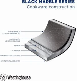 Westinghouse Grillpan - Ø 28 Cm - Zwart Marmer - Geschikt Voor Alle Warmtebronnen Inclusief Inductie - Steakpan Met Antiaanbaklaag- Aluminium 12 Westinghouse Grillpan - Ø 28 Cm - Zwart Marmer - Geschikt Voor Alle Warmtebronnen Inclusief Inductie - Steakpan Met Antiaanbaklaag- Aluminium -Thuiskeuken 1138x1200 5