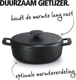 Brabantia The Dutch Braadpan - Matt Black - 28 Cm - Gietijzer -Thuiskeuken 1143x1200 1