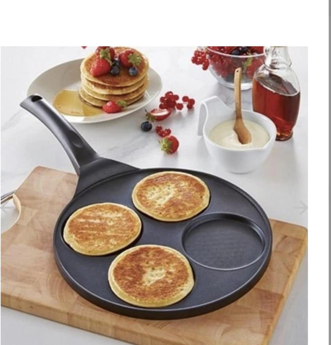 Kadirelli - Pannenkoekenpan - Pancake Maker - Pannenkoekenmaker - Marmeren Anti Aanbaklaag - Geschikt Voor 4 Stuks 3 Kadirelli - Pannenkoekenpan - Pancake Maker - Pannenkoekenmaker - Marmeren Anti Aanbaklaag - Geschikt Voor 4 Stuks