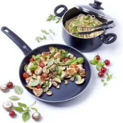 GreenPan Cambridge Koekenpan 20cm - Zwart - Inductie - PFAS-vrij -Thuiskeuken 1195x1200 4