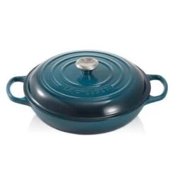 Le Creuset Braadpan Campagnard Signature Deep Teal - ø 30 Cm / 3.5 Liter -Thuiskeuken 1197x1200 12