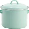 Lite-Body Soeppan / Stamppotpan Met Deksel - Ø 22 Cm/ 6ltr - Emaille - Mintgroen -Thuiskeuken 1200x1003 1