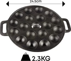 YUGN BLACK Poffertjespan Poffertjesmaker 6 Delige Set - 19 Poffertjes Incl Doseerfles Kwast Poffertjesvork Siliconen Ovenwanten - Platte Onderkant Poffertjespan Inductie Poffertjespan Elektrisch - Cadeau Tip -Thuiskeuken 1200x1023 2