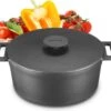 MOA Gietijzeren Braadpan - Inhoud 7,1 Liter - 29CM - Rond - Alle Warmtebronnen - Ook Voor Inductie - Gewicht 7,6 Kg - Zwart - MC29B -Thuiskeuken 1200x1069 5