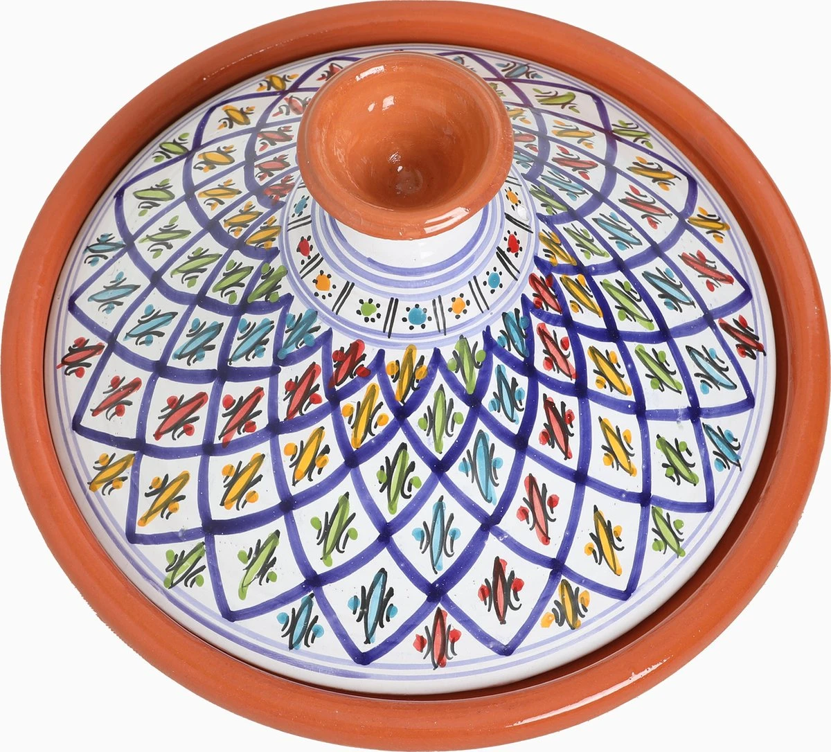 CRAFLAIR ~ Tajine ~ Ø 30 Cm ~ Geschikt Voor Inductie - Adapter ~ Handgemaakt ~ Geglazuurd Keramiek 4 CRAFLAIR ~ Tajine ~ Ø 30 Cm ~ Geschikt Voor Inductie - Adapter ~ Handgemaakt ~ Geglazuurd Keramiek - Afbeelding 2