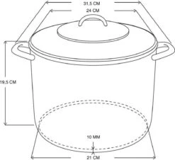 Michelino Soeppan - 6 Liter - RVS - Vaatwasserbestendigd - Ø22 Cm -Thuiskeuken 1200x1096 1