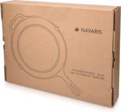 Navaris Gietijzeren Koekenpan - Braadpan Van Gietijzer - Ronde Skillet - Geschikt Voor Alle Warmtebronnen - Ø 25 Cm - Ovenbestendig Tot 260?graden -Thuiskeuken 1200x1109 2