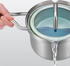 BK-Q-Linair Master Glas Kookpan 18 Cm - RVS - Glazen Deksel - Veilig Afgietsysteem - Inductie -Thuiskeuken 1200x1126