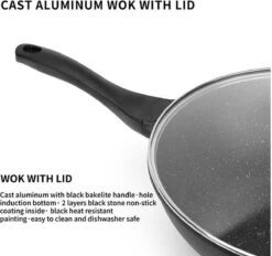 Royal Swiss WK30 - Wokpan - Ø 30 Cm - Marmeren Coating - Inductie - Met Glazen Deksel - PFAS-vrijs - Zwart -Thuiskeuken 1200x1129 1