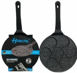 Emoji Pannenkoekenpan Pancake | 26cm | 7 Kop - Marmeren Anti Aanbaklaag Met Smiley -Thuiskeuken 1200x1144