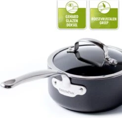GreenPan Barcelona Infinity Pro Koekenpannenset Ø 24cm + Ø 28cm - Zwart - Inductie - PFAS-vrij -Thuiskeuken 1200x1162 1