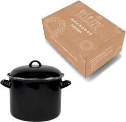 Orange85 Soeppan - Stamppot Pan - Inductie - Zwart - 8 Liter - Staal - Alle Warmtebronnen -Thuiskeuken 1200x1168 4