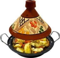 Tajine Aardewerk En Gegoten Aluminium Inductie| Handvaten| Geschikt Voor 4-8 Personen - Alle Warmtebronnen| Ø 30cm -Thuiskeuken 1200x1172 2