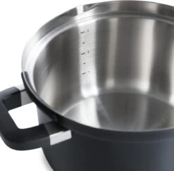 BK Flow Cool Black Glas Kookpannenset - 4-delig - Zwart - Glazen Deksel - Veilig Afgietsysteem - Inductie -Thuiskeuken 1200x1182