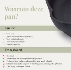 Belluci - Ø26cm - Koekenpan - Skillet + Deksel Geëmailleerde Gietijzeren Pan Voor BBQ En Inductie Incl. Accessoires - Hapjespan - Braadpan -Thuiskeuken 1200x1187 3