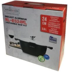 Royalty Line - Marble Soep/braadpan - Met Glazen Deksel Zwart - 24 CM. RL-BS24ML 25 Royalty Line - Marble Soep/braadpan - Met Glazen Deksel Zwart - 24 CM. RL-BS24ML -Thuiskeuken 1200x1190 3