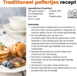 Kicinn Poffertjespan - Poffertjesmaker - Poffertjespan Inductie - Ø 24 Cm - 19 Poffertjes - Inclusief Handvaten -Thuiskeuken 1200x1194 2