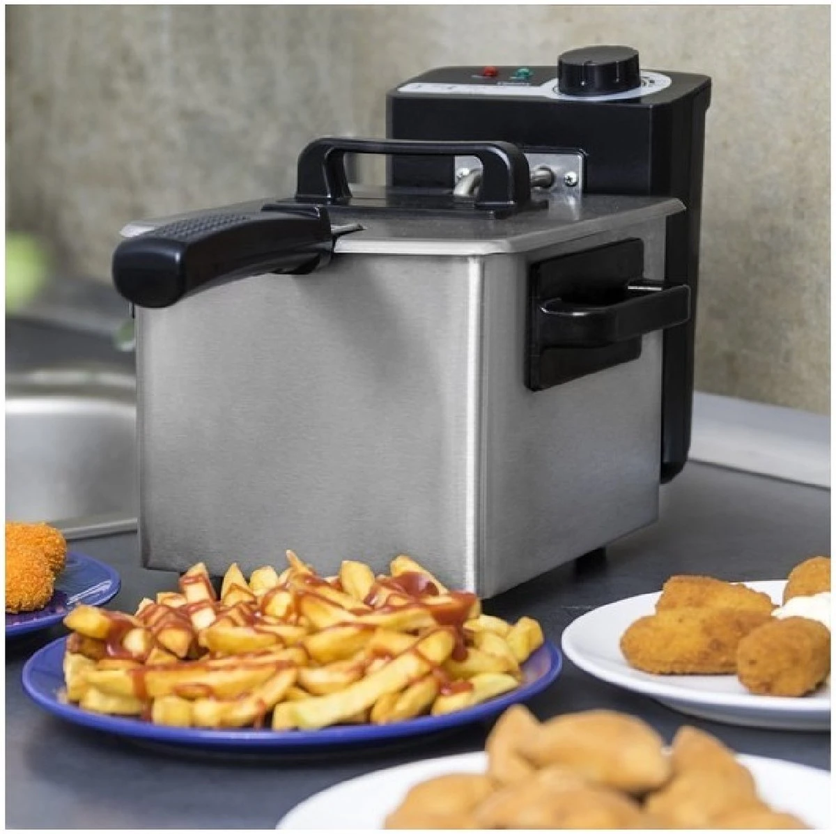 Frituurmachine Cecotec Cleanfry 1,5 L 1000W Roestvrij Staal 8 Frituurmachine Cecotec Cleanfry 1,5 L 1000W Roestvrij Staal - Afbeelding 6