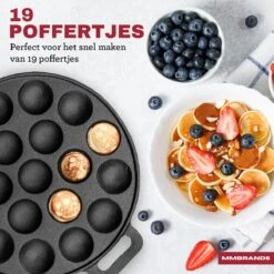 MM Brands Poffertjespan - Poffertjesmaker - Inductie / Oven / BBQ - Inclusief Handvat, Borstel En Vorken 13 MM Brands Poffertjespan - Poffertjesmaker - Inductie / Oven / BBQ - Inclusief Handvat, Borstel En Vorken -Thuiskeuken 1200x1200 1062