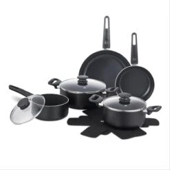 Brabantia Cooking Pleasure Set - 5 Delig - Inductie - Keramische Anti Aanbaklaag - Pfas Vrij