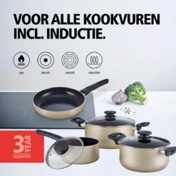 BRABANTIA START 2 COOK Pannenset - 4 Delig - Inductie - Keramische Anti Aanbaklaag - Pfas Vrij 11 BRABANTIA START 2 COOK Pannenset - 4 Delig - Inductie - Keramische Anti Aanbaklaag - Pfas Vrij -Thuiskeuken 1200x1200 1152
