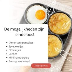 Anti-aanbak Pancake Pan | American Pancake Pan | Omelet Pan | Geschikt Voor Inductie & Alle Warmtebronnen | Eierpan | Omeletmaker | Pancake Maker | Mini Pannenkoekenpan -Thuiskeuken 1200x1200 1228