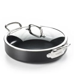 GreenPan Barcelona Infinity Pro Hapjespan Met Deksel 30cm - Zwart - Inductie - PFAS-vrij -Thuiskeuken 1200x1200 1283