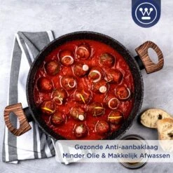 Westinghouse Hapjespan Inductie - Ø 32 Cm - Zwart Marmer - Speciale Editie - Met Deksel -Thuiskeuken 1200x1200 1289