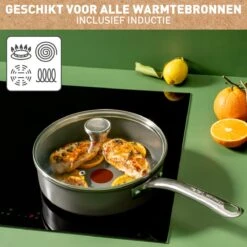 Tefal Renew+ Keramische Hapjespan - Ø 24 Cm - Met Deksel -Thuiskeuken 1200x1200 1314