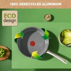 Tefal Renew+ Keramische Hapjespan - Ø 24 Cm - Met Deksel -Thuiskeuken 1200x1200 1317