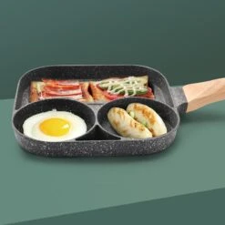 3-in-1 Grillpan Met Temperatuurgecontroleerde Antiaanbaklaag - Kook Verschillende Gerechten Tegelijk Zonder Oververhitting Of Verbranding -Thuiskeuken 1200x1200 1369