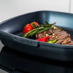 Westinghouse Performance Series - Grillpan Inductie 28cm - Luxe Grillpan - Blauw - Steakpan - Geschikt Voor Alle Warmtebronnen Inclusief Inductie En Ovenbestendig -Thuiskeuken 1200x1200 1403