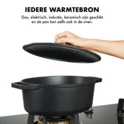 MOA Gietijzeren Braadpan - Inhoud 4,7 Liter - 29CM - Ovaal - Alle Warmtebronnen - Ook Voor Inductie - Gewicht 5,7 Kg - Zwart - C29B 9 MOA Gietijzeren Braadpan - Inhoud 4,7 Liter - 29CM - Ovaal - Alle Warmtebronnen - Ook Voor Inductie - Gewicht 5,7 Kg - Zwart - C29B -Thuiskeuken 1200x1200 1445