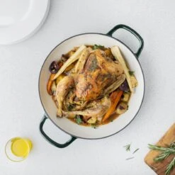 Navaris Gietijzeren Stoofpan Met Deksel- 3,5 Liter Gietijzeren Ovenschaal Van Email - Geschikt Voor Alle Warmtebronnen - Groen -Thuiskeuken 1200x1200 1488