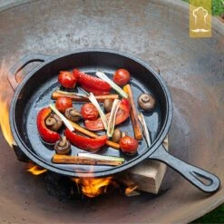 Chefarone Gietijzeren Pan - 2-in-1 Braadpan Inclusief Deksel - Geschikt Voor Alle Warmtebronnen -Thuiskeuken 1200x1200 1495