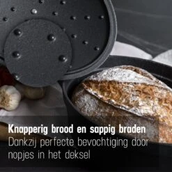 Gietijzeren Braadpan - Sudderpan Zwart Van Daumonet - Ovaal - Ø 29 Cm - 3 Liter - 100% PFAS & PFOA Vrij - Emaille - Geschikt Voor Alle Warmtebronnen - Elektrisch - Gas - Halogeen - Inductie - Keramisch - Vaatwasserbestendig -Thuiskeuken 1200x1200 1530