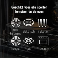 Gietijzeren Braadpan - Sudderpan Zwart Van Daumonet - Ovaal - Ø 29 Cm - 3 Liter - 100% PFAS & PFOA Vrij - Emaille - Geschikt Voor Alle Warmtebronnen - Elektrisch - Gas - Halogeen - Inductie - Keramisch - Vaatwasserbestendig -Thuiskeuken 1200x1200 1536