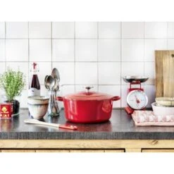 BK Bourgogne Braadpan Ø 28 Cm - Rood - Gietijzer - Inductie 16 BK Bourgogne Braadpan Ø 28 Cm - Rood - Gietijzer - Inductie -Thuiskeuken 1200x1200 1572