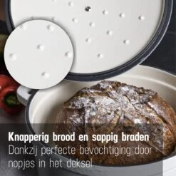 Daumonet Carême Blanc Gietijzeren Braadpan - Sudderpan Wit - Rond - Ø 26 Cm - 4,4 Liter - 100% PFAS & PFOA Vrij - Emaille - Geschikt Voor Alle Warmtebronnen - Elektrisch - Gas - Halogeen - Inductie - Keramisch - Vaatwasserbestendig 14 Daumonet Carême Blanc Gietijzeren Braadpan - Sudderpan Wit - Rond - Ø 26 Cm - 4,4 Liter - 100% PFAS & PFOA Vrij - Emaille - Geschikt Voor Alle Warmtebronnen - Elektrisch - Gas - Halogeen - Inductie - Keramisch - Vaatwasserbestendig -Thuiskeuken 1200x1200 1586