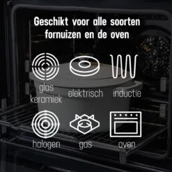 Daumonet Carême Blanc Gietijzeren Braadpan - Sudderpan Wit - Rond - Ø 26 Cm - 4,4 Liter - 100% PFAS & PFOA Vrij - Emaille - Geschikt Voor Alle Warmtebronnen - Elektrisch - Gas - Halogeen - Inductie - Keramisch - Vaatwasserbestendig 19 Daumonet Carême Blanc Gietijzeren Braadpan - Sudderpan Wit - Rond - Ø 26 Cm - 4,4 Liter - 100% PFAS & PFOA Vrij - Emaille - Geschikt Voor Alle Warmtebronnen - Elektrisch - Gas - Halogeen - Inductie - Keramisch - Vaatwasserbestendig -Thuiskeuken 1200x1200 1591