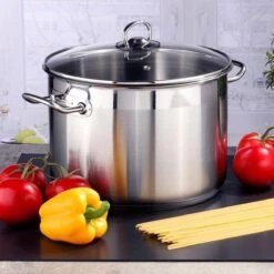 Haushalt Soeppan Met Glazen Deksel - 10 Liter- RVS -Thuiskeuken 1200x1200 1646