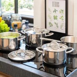 Sola Pannenset Blizz - 4 Delig - Ø Cm - Zilver - RVS - Sandwichbodem 26 Sola Pannenset Blizz - 4 Delig - Ø Cm - Zilver - RVS - Sandwichbodem -Thuiskeuken 1200x1200 166