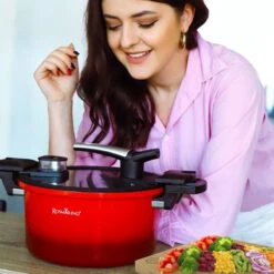 Rosmarino - Snelkookpan Met Glazen Deksel - Zwart - Ø24cm - 5 Liter - 100% PFAS & PFOA Vrij - Aluminium - Pressure Cooker - Non-stick Minerale Coating - Ergonomische Handgrepen - Geschikt Voor Alle Warmtebronnen -Thuiskeuken 1200x1200 1683