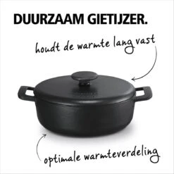 Brabantia The Dutch Braadpan - Matt Black - 28 Cm - Gietijzer -Thuiskeuken 1200x1200 194