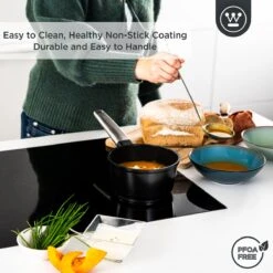Westinghouse Performance Series - Steelpan Inductie 18cm - Zwart - Geschikt Voor Alle Warmtebronnen Inclusief Inductie En Ovenbestendig - Sauspan -Thuiskeuken 1200x1200 224